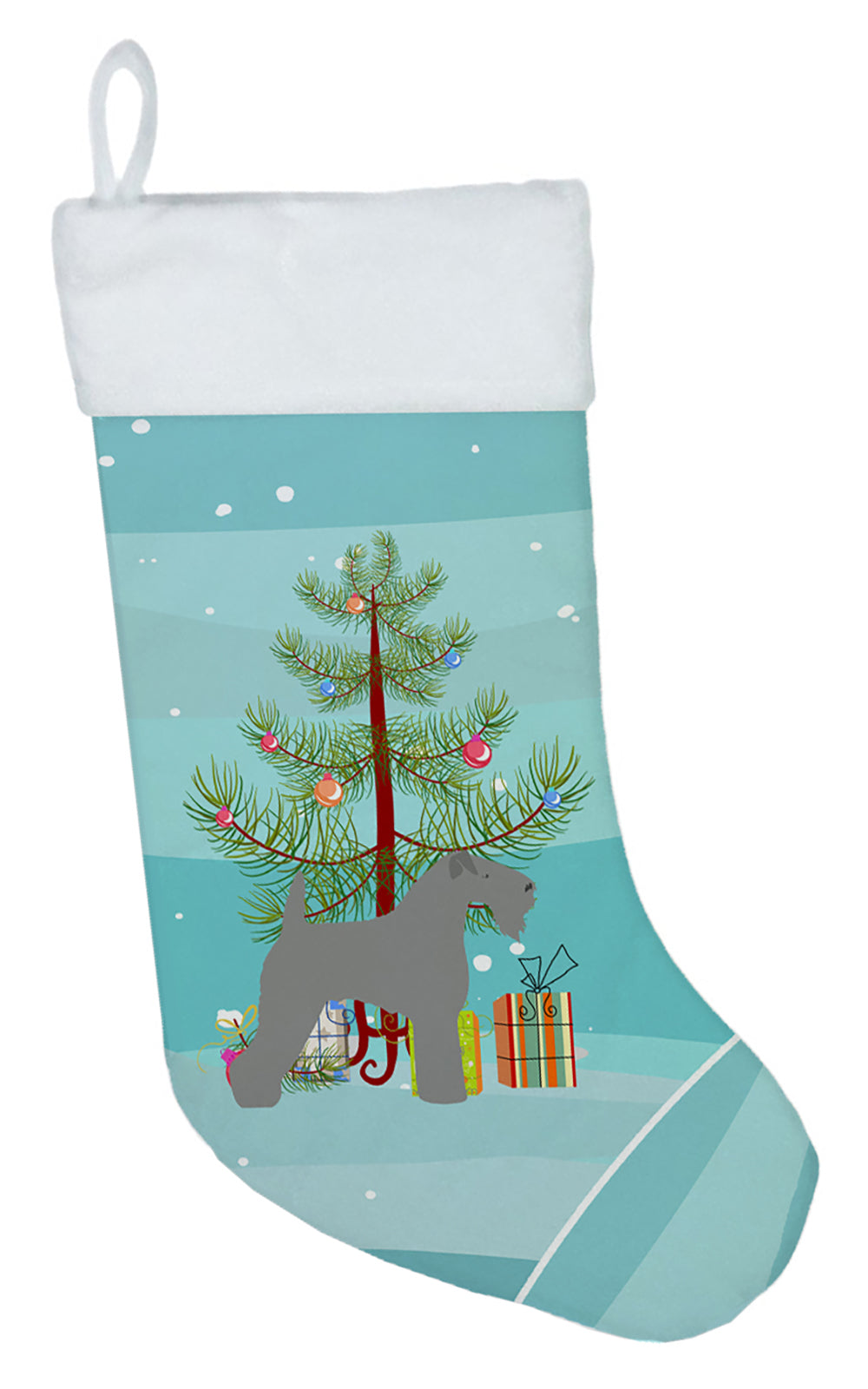 Kerry Blue Terrier Merry Christmas Tree Christmas Stocking BB2910CS  the-store.com.