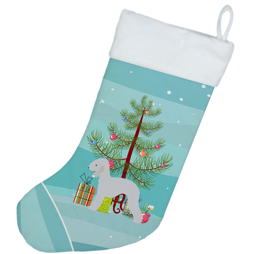 Bedlington Terrier Merry Christmas Tree Christmas Stocking BB2912CS  the-store.com.