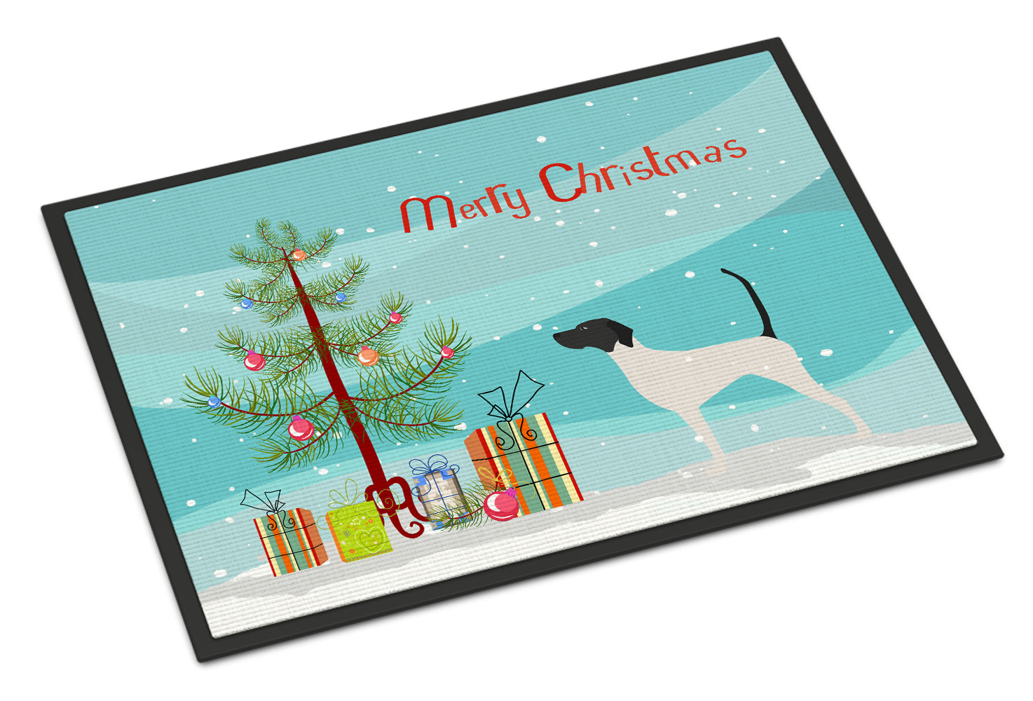 English Pointer Merry Christmas Tree Indoor or Outdoor Mat 18x27 BB2913MAT - the-store.com