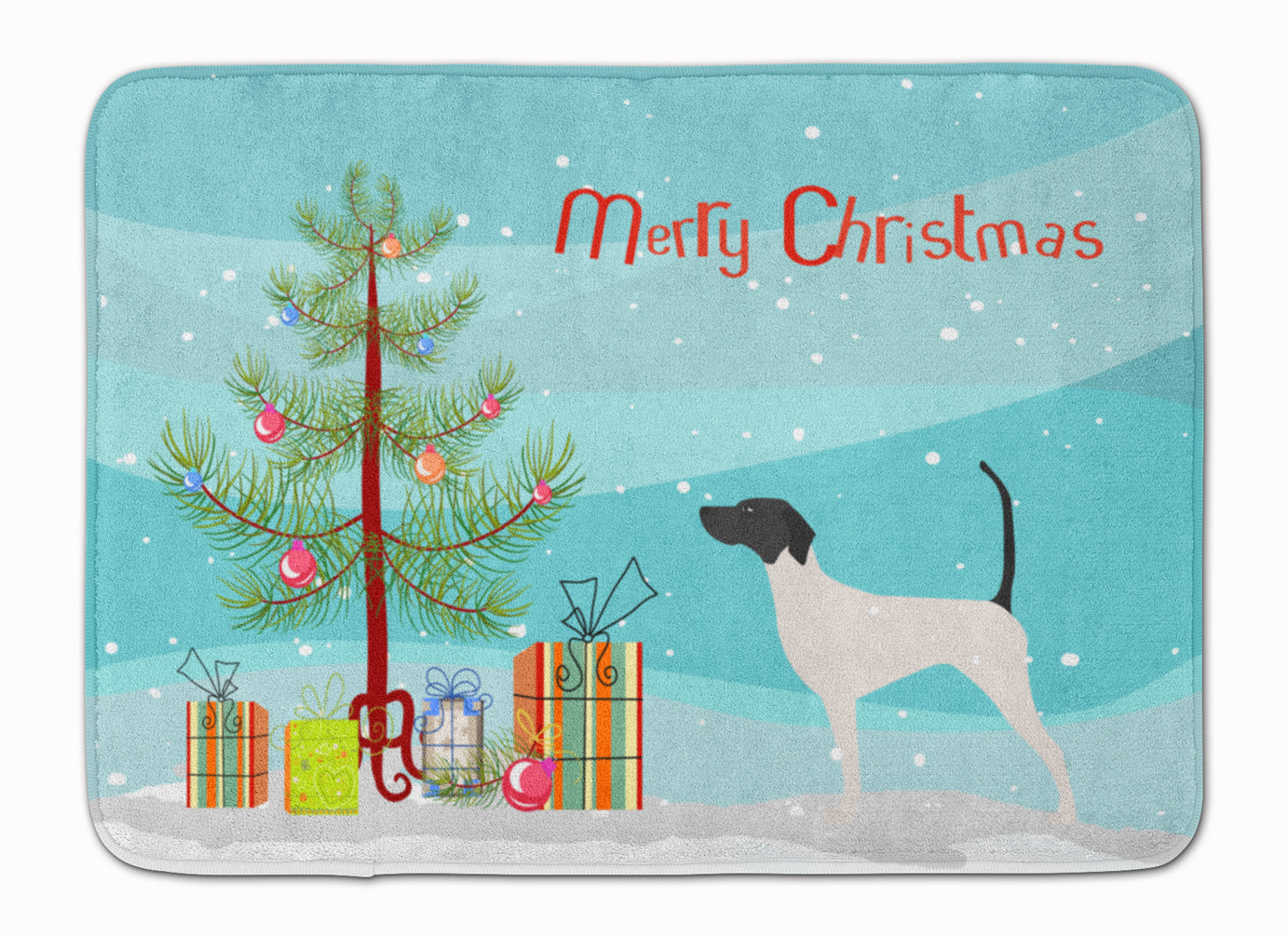 English Pointer Merry Christmas Tree Machine Washable Memory Foam Mat BB2913RUG - the-store.com