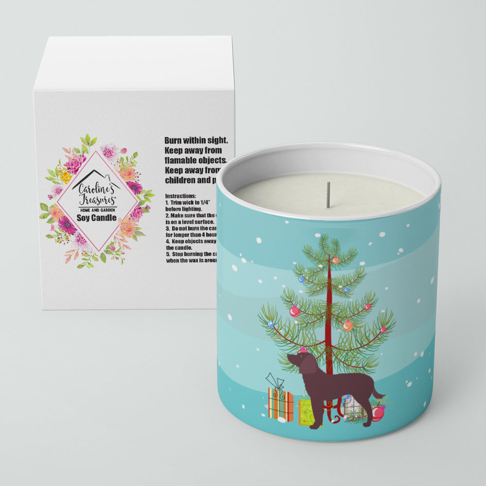 American Water Spaniel Merry Christmas Tree 10 oz Decorative Soy Candle - the-store.com