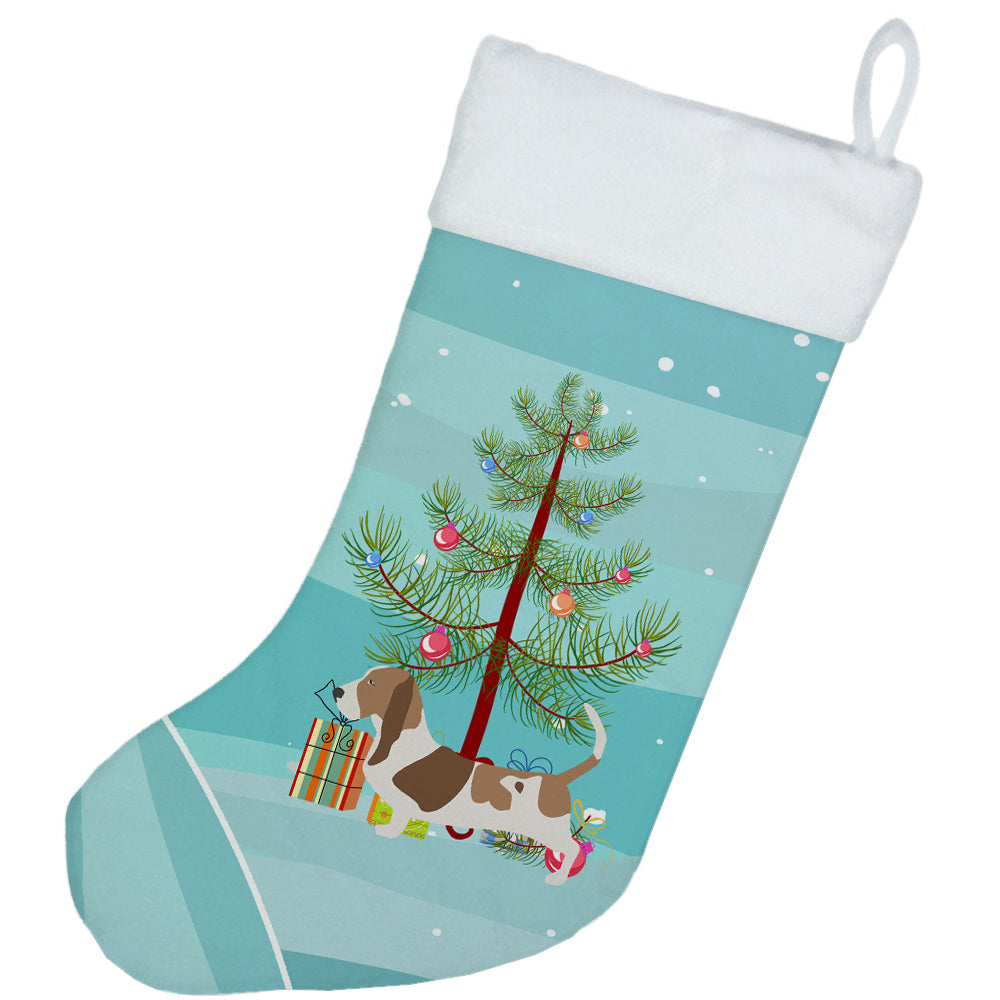 Basset Hound Merry Christmas Tree Christmas Stocking BB2920CS  the-store.com.