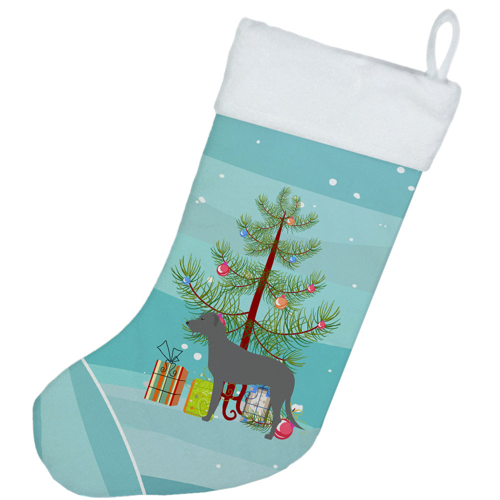 Irish Wolfhound Merry Christmas Tree Christmas Stocking BB2921CS  the-store.com.