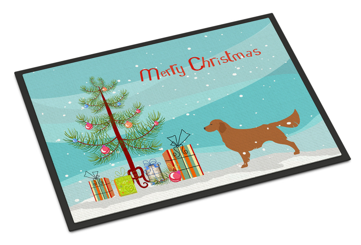 Golden Retriever Merry Christmas Tree Indoor or Outdoor Mat 18x27 BB2922MAT - the-store.com