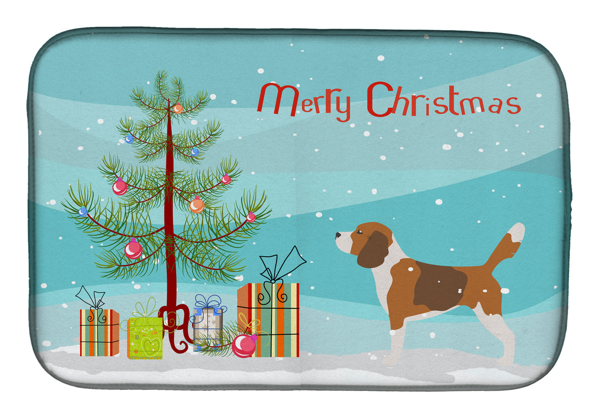 Beagle Merry Christmas Tree Dish Drying Mat BB2928DDM  the-store.com.