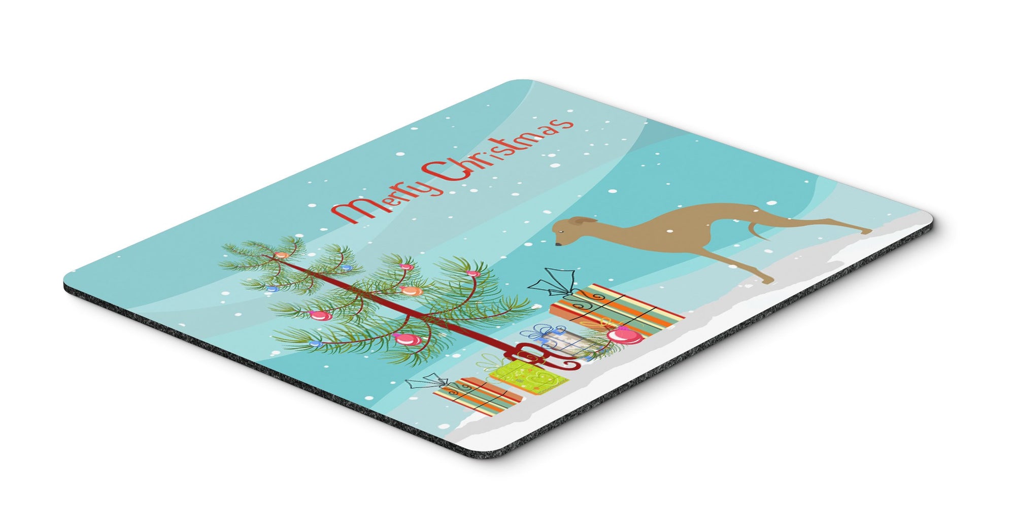 Italian Greyhound Merry Christmas Tree Mouse Pad, Hot Pad or Trivet by Caroline's Treasures