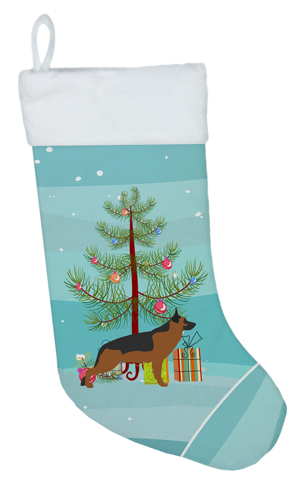 German Shepherd Merry Christmas Tree Christmas Stocking BB2942CS  the-store.com.