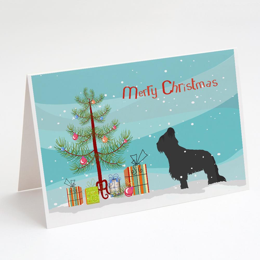 Buy this Briard Merry Christmas Tree Greeting Cards and Envelopes Pack of 8