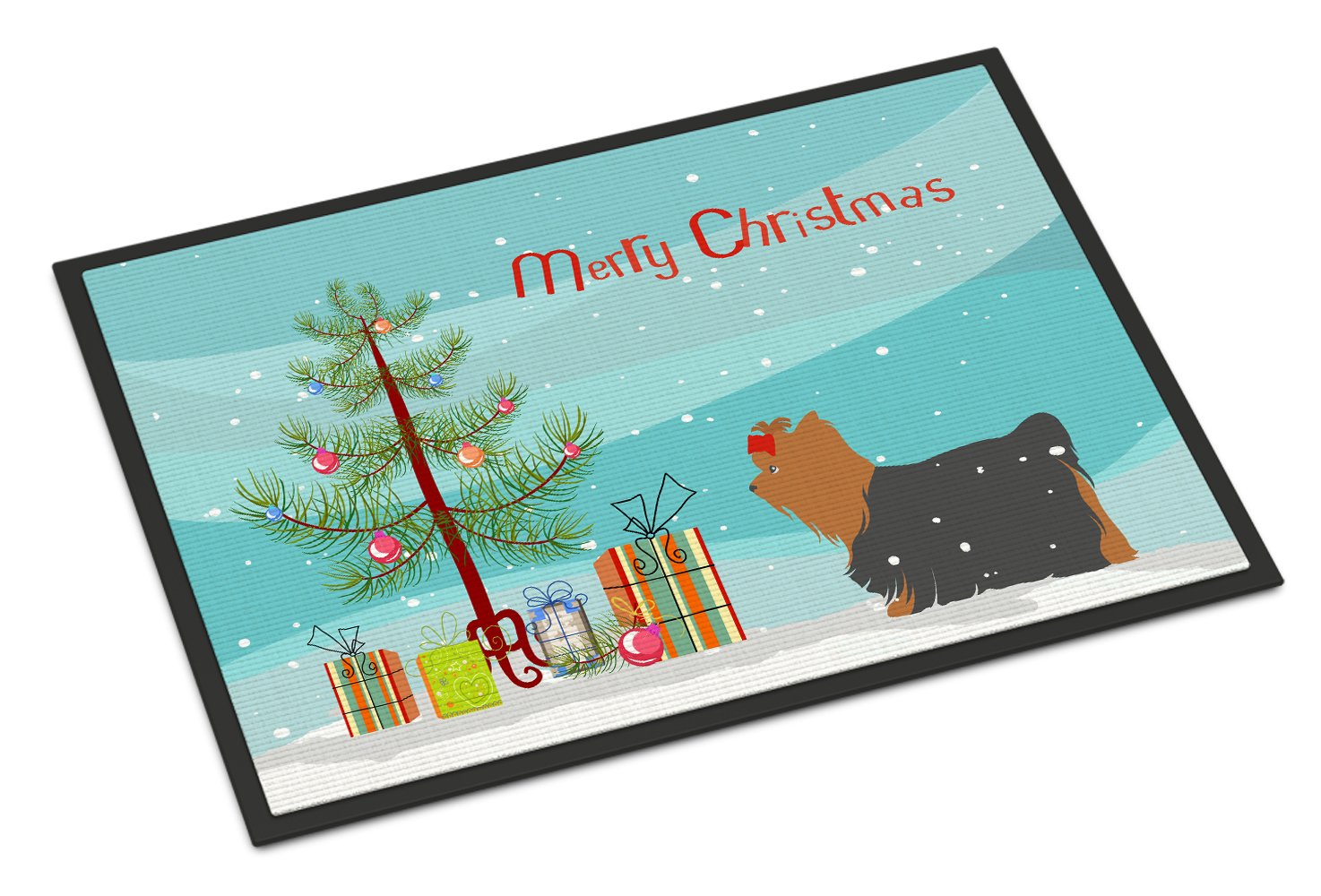 Yorkshire Terrier Yorkie Christmas Indoor or Outdoor Mat 24x36 BB2952JMAT by Caroline's Treasures