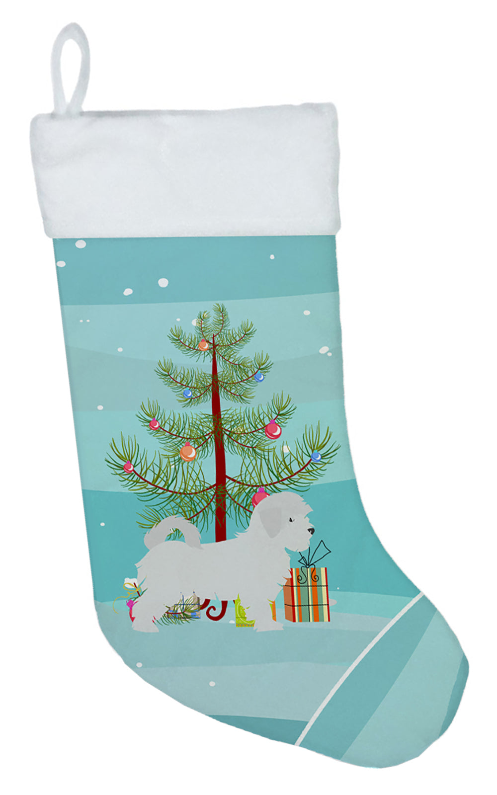 Maltese Merry Christmas Tree Christmas Stocking BB2954CS  the-store.com.