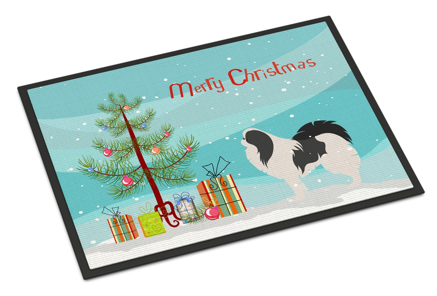 Japanese Chin Merry Christmas Tree Indoor or Outdoor Mat 24x36 BB2955JMAT by Caroline's Treasures