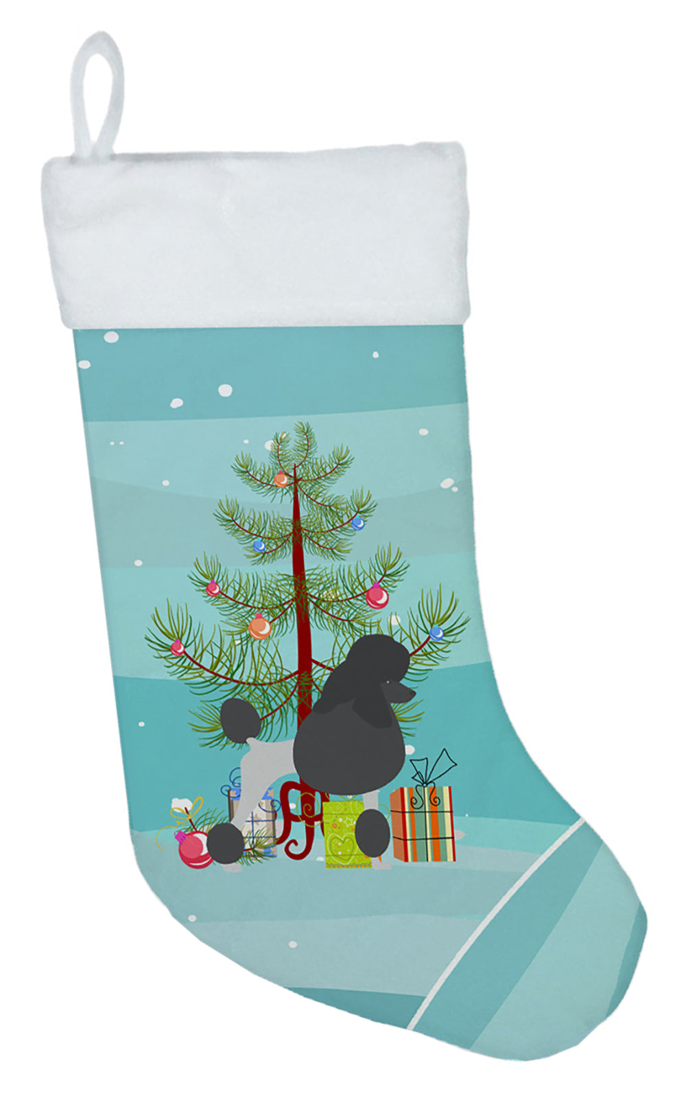 Poodle Merry Christmas Tree Christmas Stocking BB2957CS  the-store.com.