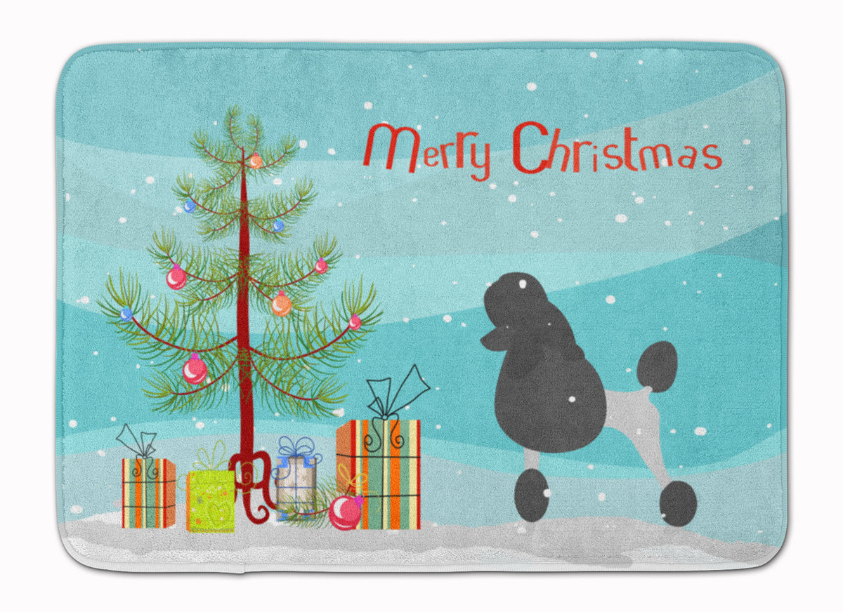 Poodle Merry Christmas Tree Machine Washable Memory Foam Mat BB2957RUG - the-store.com