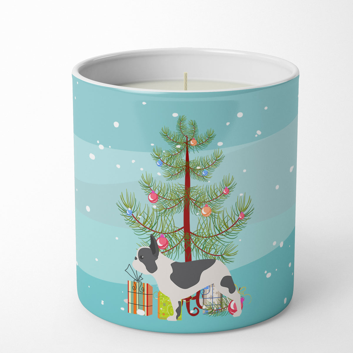 Buy this French Bulldog Merry Christmas Tree 10 oz Decorative Soy Candle