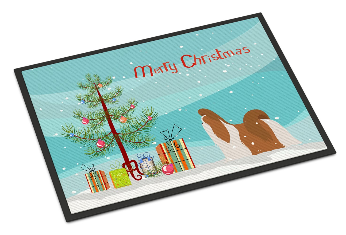 Shih Tzu Merry Christmas Tree Indoor or Outdoor Mat 24x36 BB2964JMAT by Caroline's Treasures