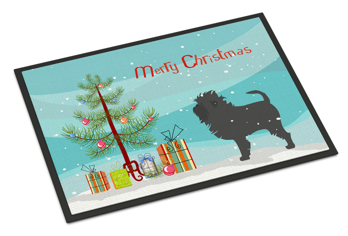 Affenpinscher Merry Christmas Tree Indoor or Outdoor Mat 18x27 BB2966MAT - the-store.com