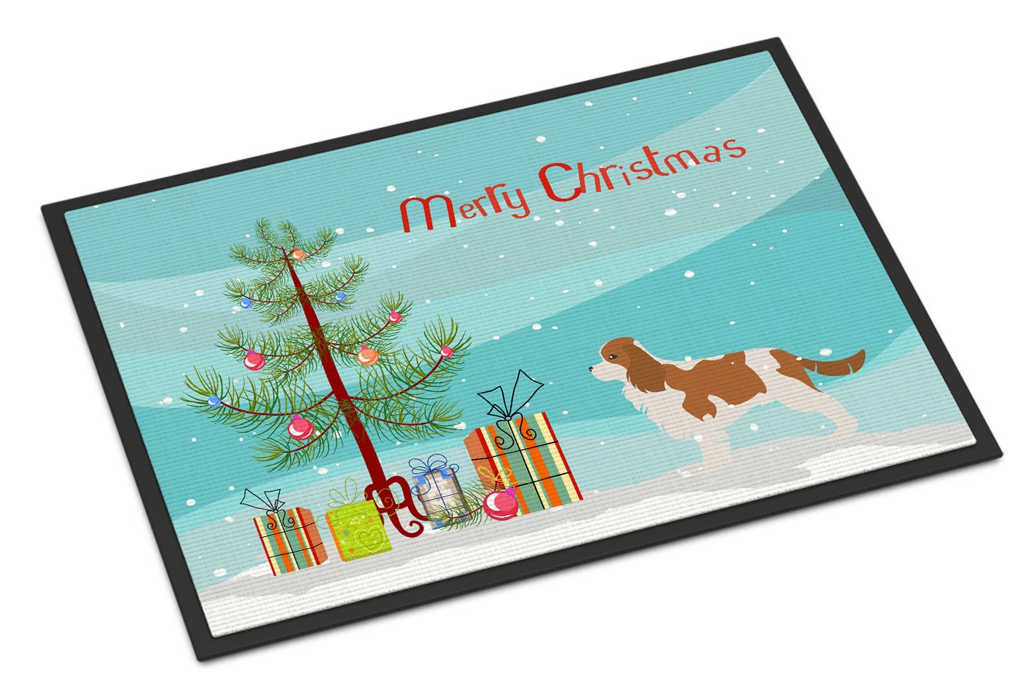 Cavalier King Charles Spaniel Merry Christmas Tree Indoor or Outdoor Mat 24x36 BB2967JMAT by Caroline's Treasures