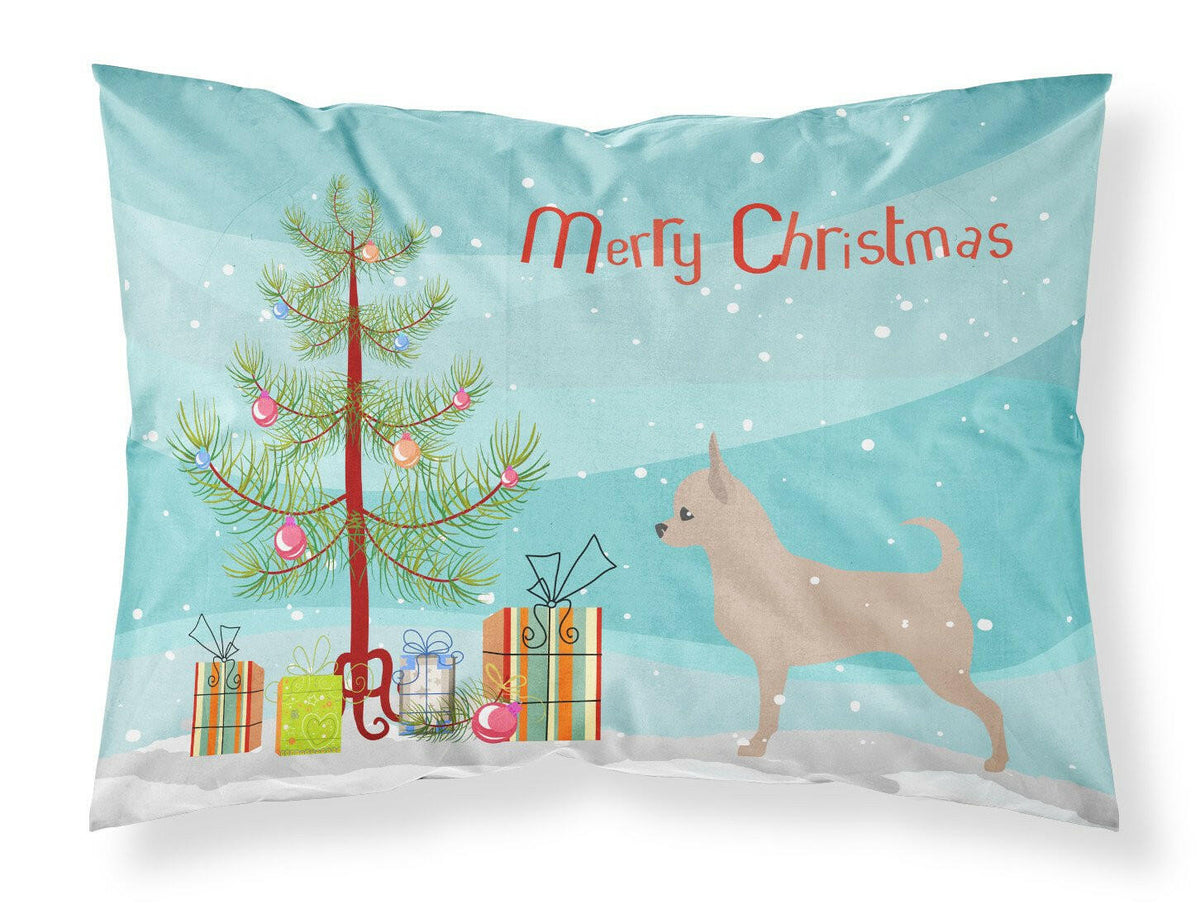Chihuahua Merry Christmas Tree Fabric Standard Pillowcase BB2968PILLOWCASE by Caroline&#39;s Treasures