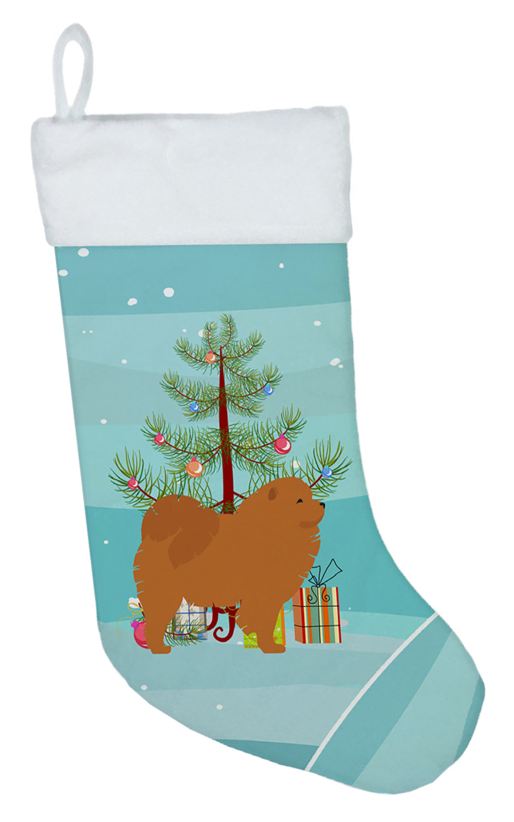 Chow Chow Merry Christmas Tree Christmas Stocking BB2969CS  the-store.com.