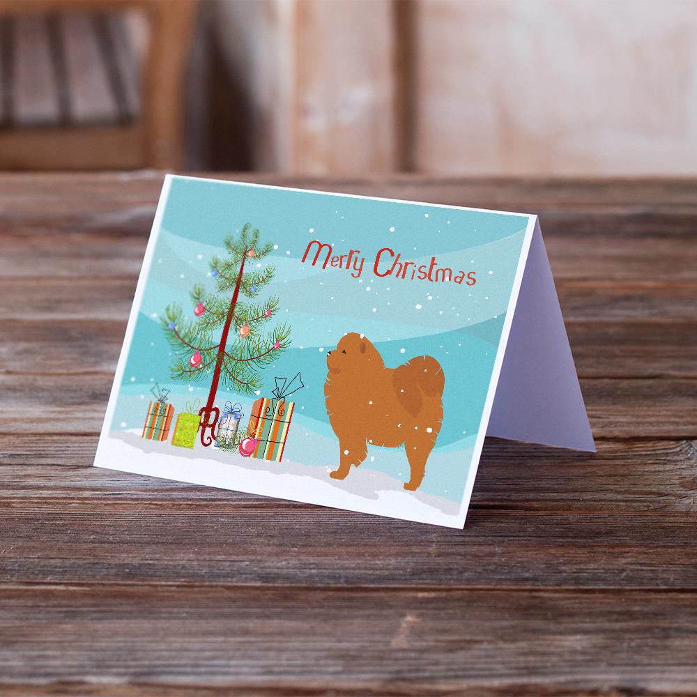 Buy this Chow Chow Merry Christmas Tree Greeting Cards and Envelopes Pack of 8