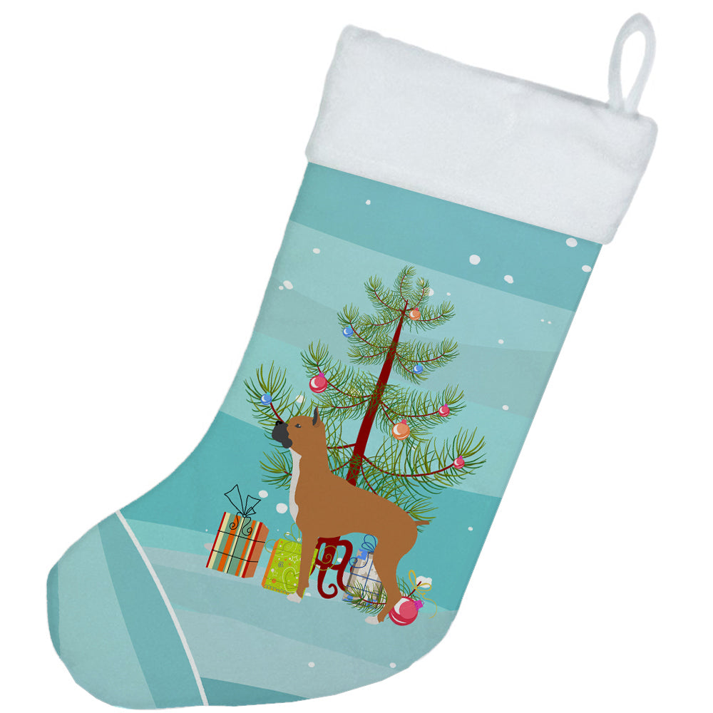 Boxer Merry Christmas Tree Christmas Stocking BB2971CS  the-store.com.