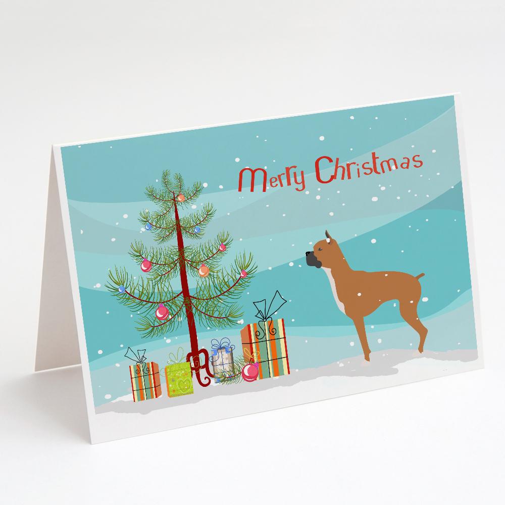 Buy this Boxer Merry Christmas Tree Greeting Cards and Envelopes Pack of 8