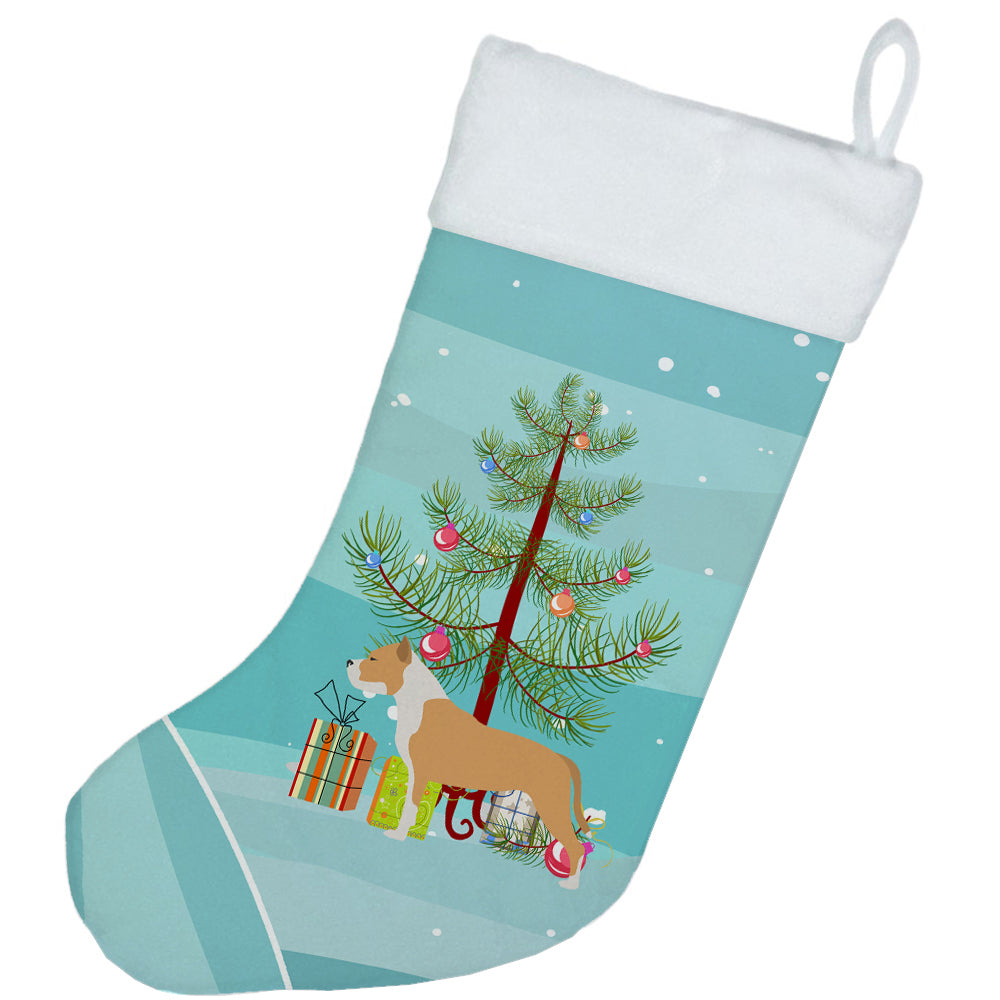 Staffordshire Bull Terrier Merry Christmas Tree Christmas Stocking BB2972CS  the-store.com.