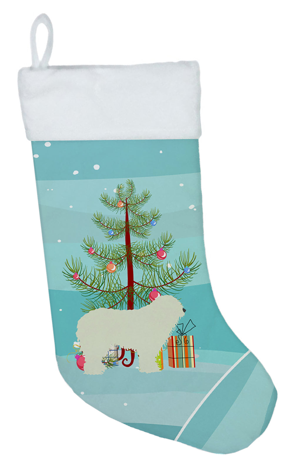 Komondor Merry Christmas Tree Christmas Stocking BB2973CS  the-store.com.