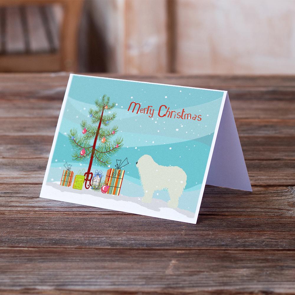 Buy this Komondor Merry Christmas Tree Greeting Cards and Envelopes Pack of 8