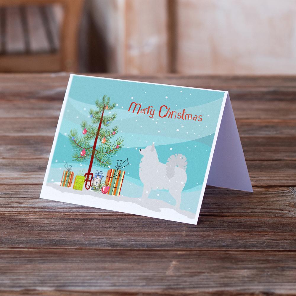 Buy this Samoyed Merry Christmas Tree Greeting Cards and Envelopes Pack of 8