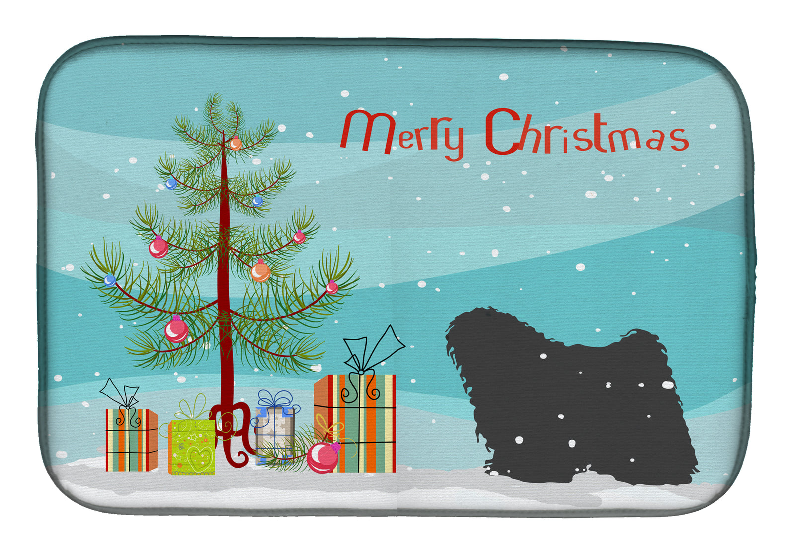 Puli Merry Christmas Tree Dish Drying Mat BB2981DDM  the-store.com.