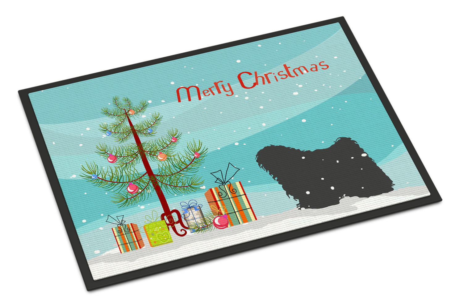 Puli Merry Christmas Tree Indoor or Outdoor Mat 18x27 BB2981MAT - the-store.com