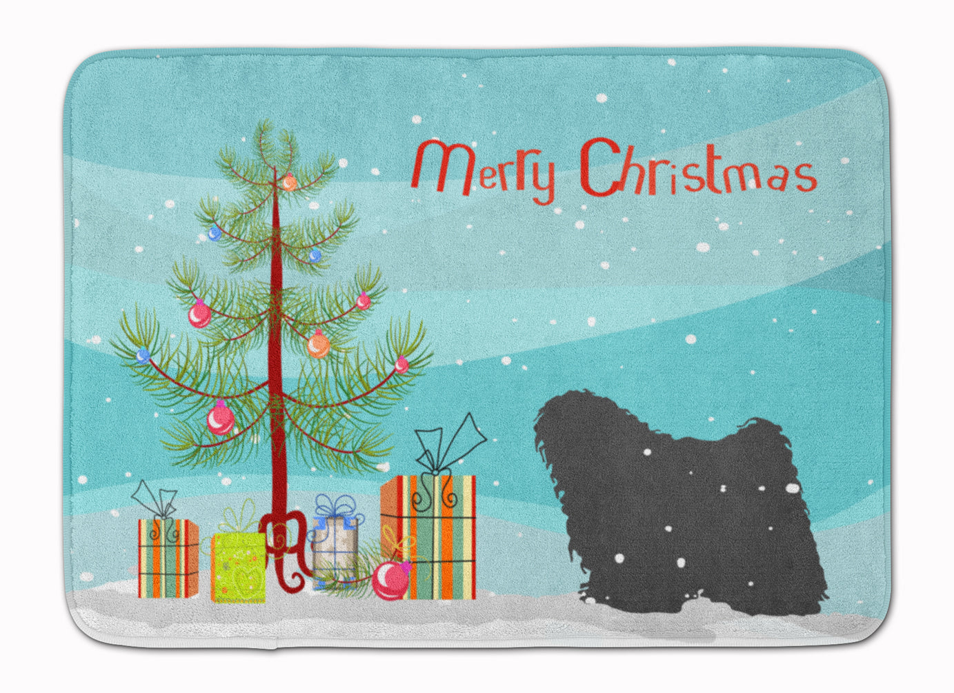 Puli Merry Christmas Tree Machine Washable Memory Foam Mat BB2981RUG - the-store.com