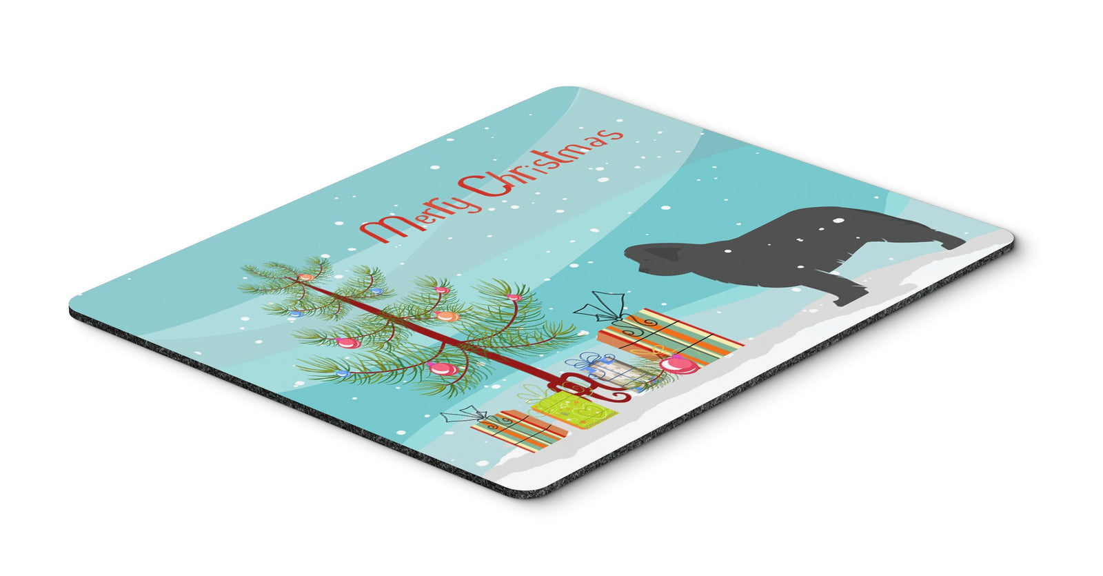 Newfoundland Merry Christmas Tree Mouse Pad, Hot Pad or Trivet by Caroline's Treasures