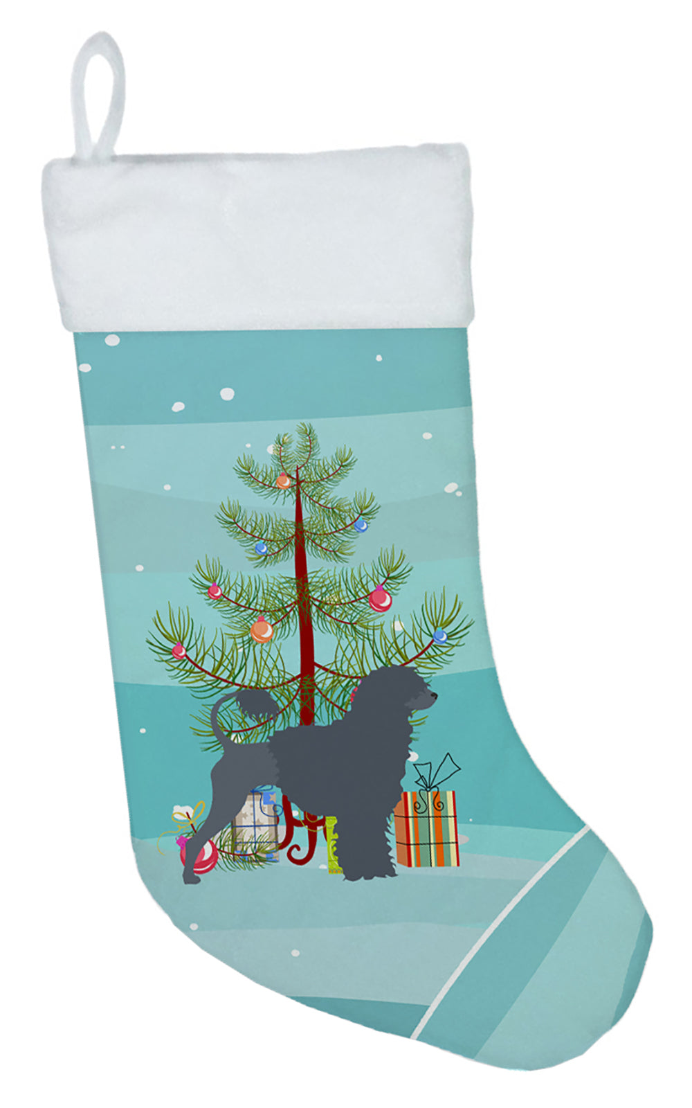 Portuguese Water Dog Merry Christmas Tree Christmas Stocking BB2986CS  the-store.com.