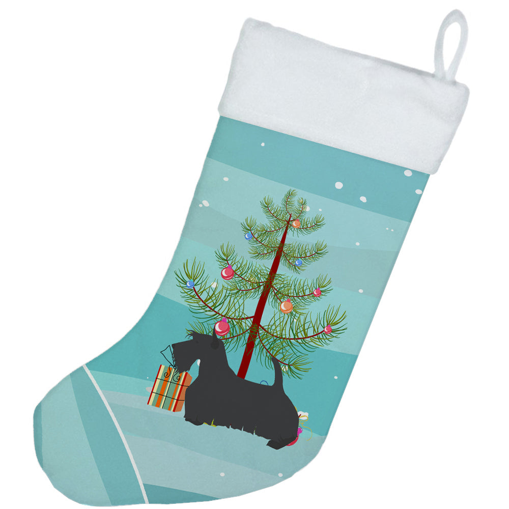 Scottish Terrier Merry Christmas Tree Christmas Stocking BB2987CS  the-store.com.