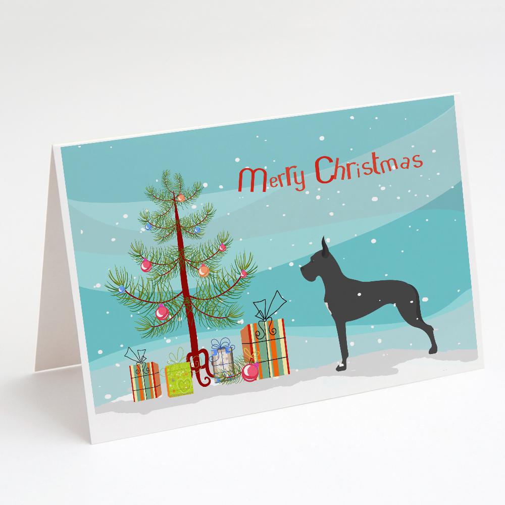 Buy this Great Dane Merry Christmas Tree Greeting Cards and Envelopes Pack of 8