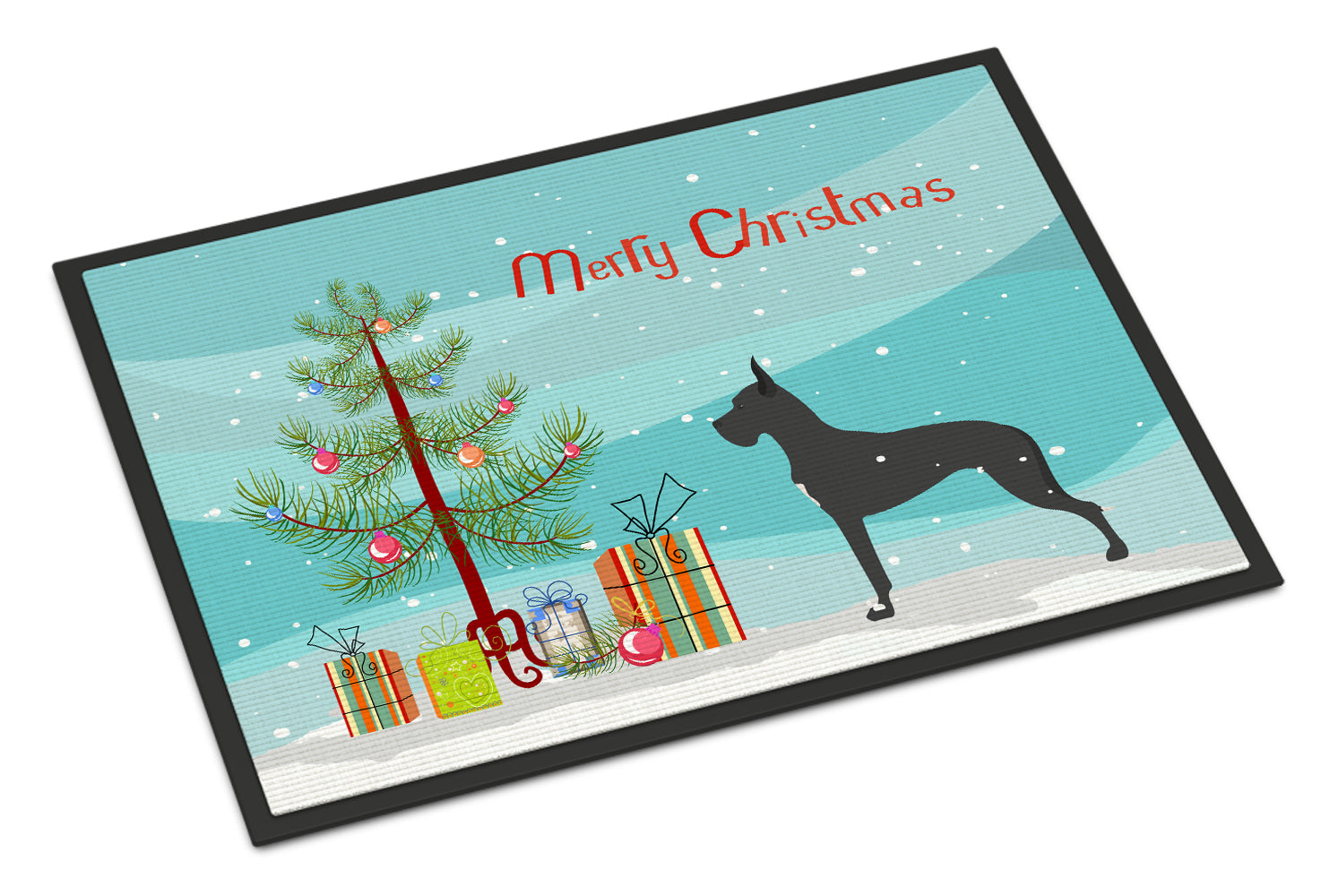 Great Dane Merry Christmas Tree Indoor or Outdoor Mat 18x27 BB2993MAT - the-store.com