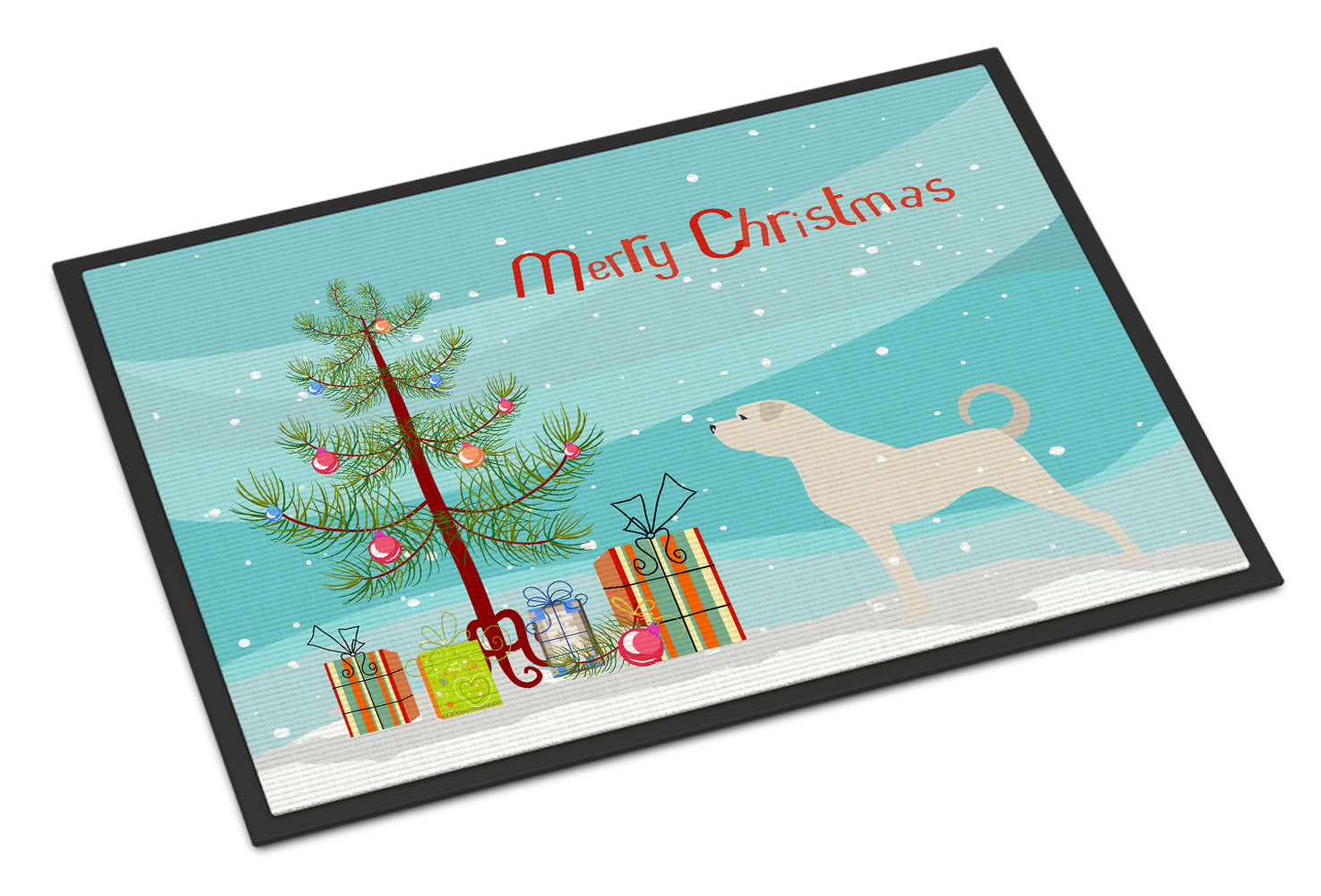 Anatolian Shepherd Merry Christmas Tree Indoor or Outdoor Mat 18x27 BB2995MAT - the-store.com