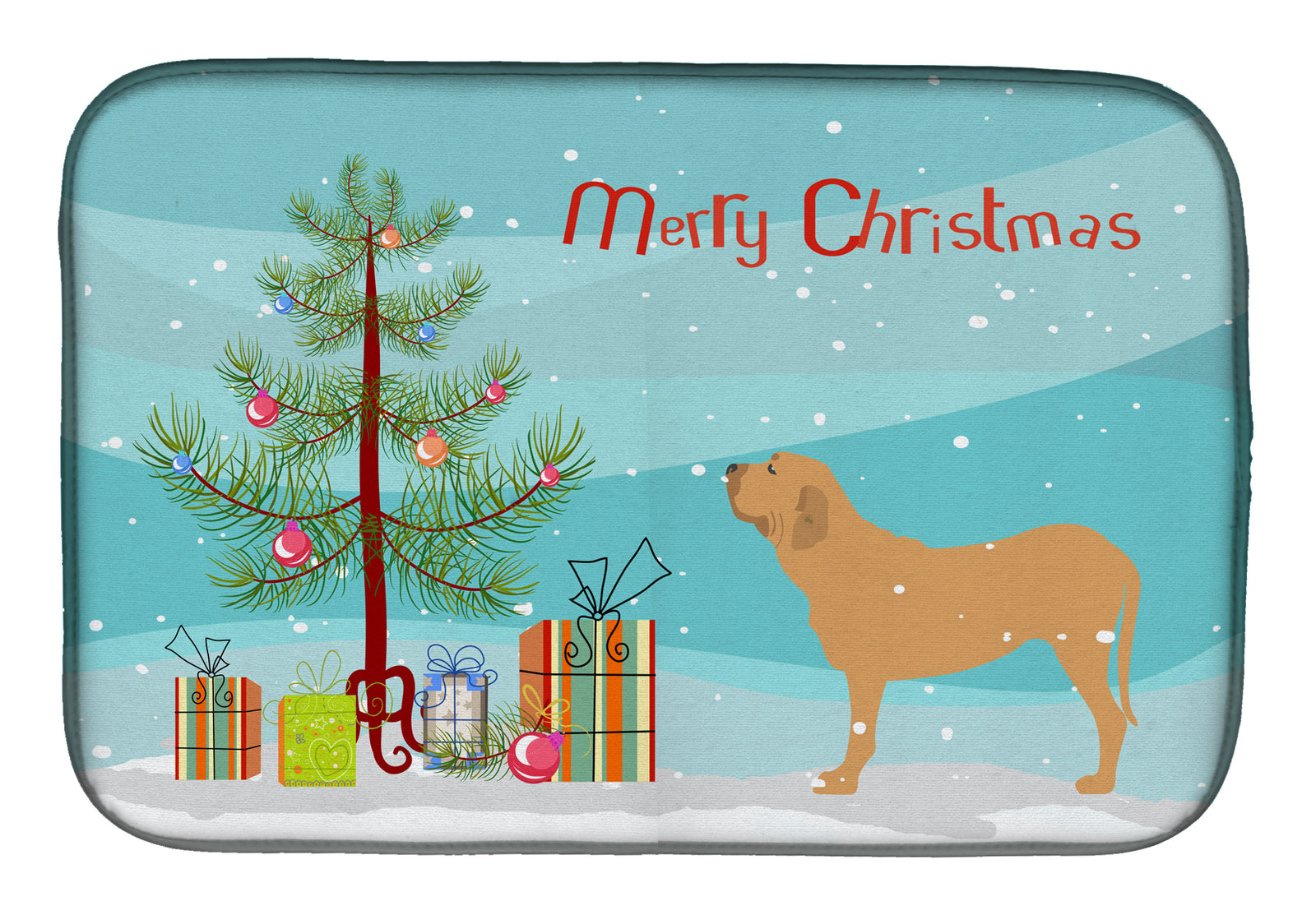 Fila Brasileiro Merry Christmas Tree Dish Drying Mat BB2997DDM  the-store.com.