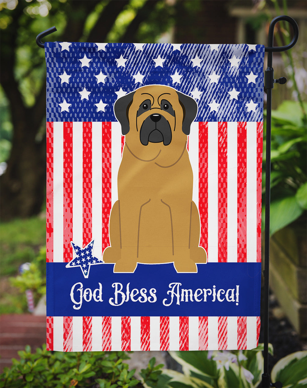 Patriotic USA Mastiff Flag Garden Size BB3013GF  the-store.com.