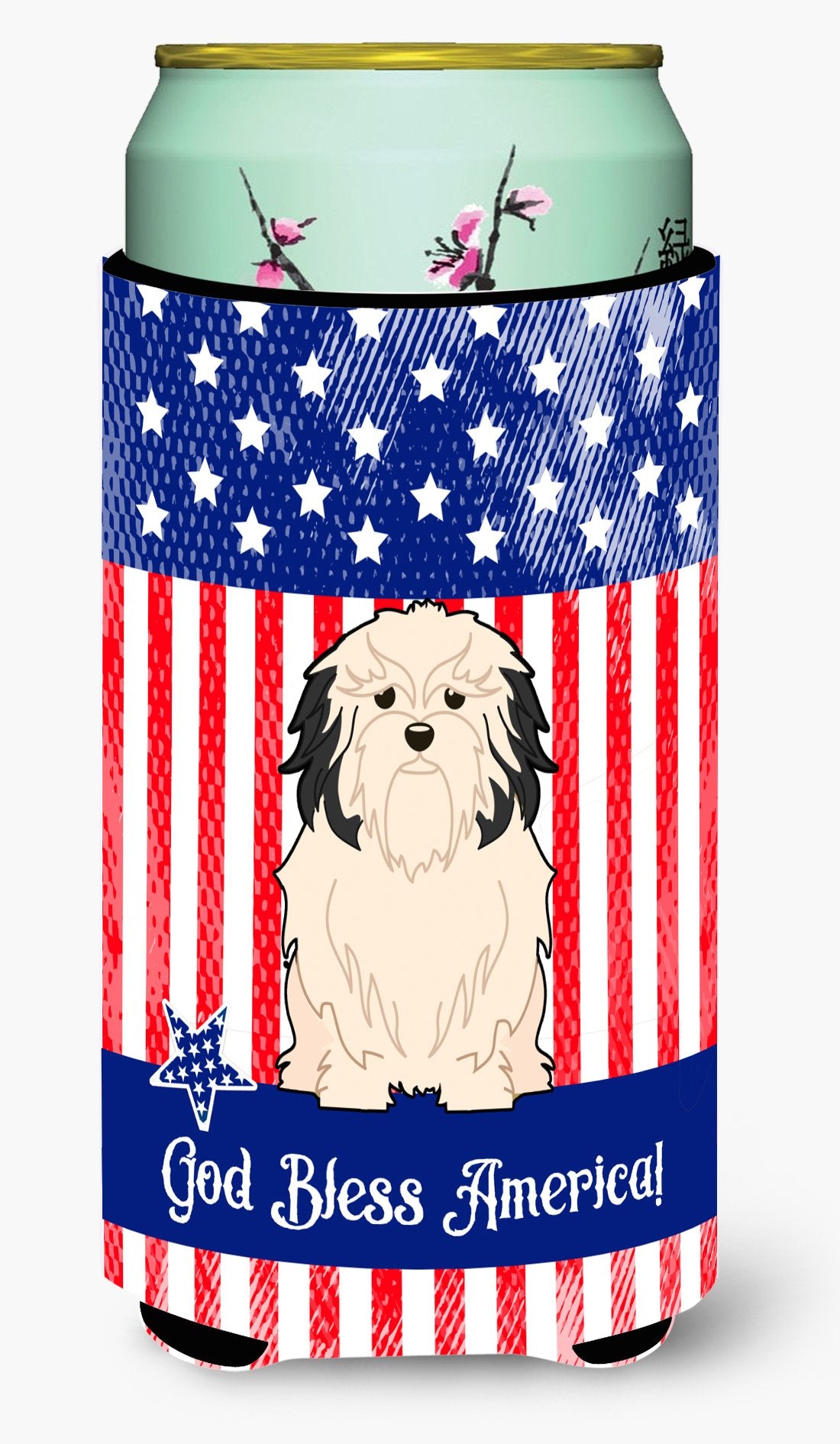 Patriotic USALowchen Tall Boy Beverage Insulator Hugger by Caroline's Treasures