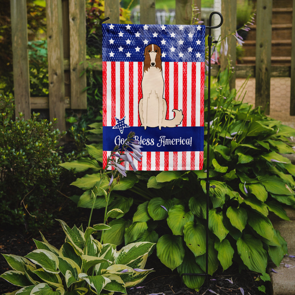 Patriotic USA Borzoi Flag Garden Size BB3018GF  the-store.com.