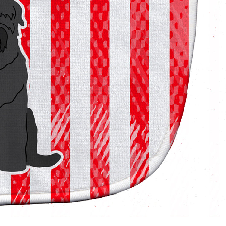 Patriotic USA Black Russian Terrier Baby Bib BB3021BIB - the-store.com