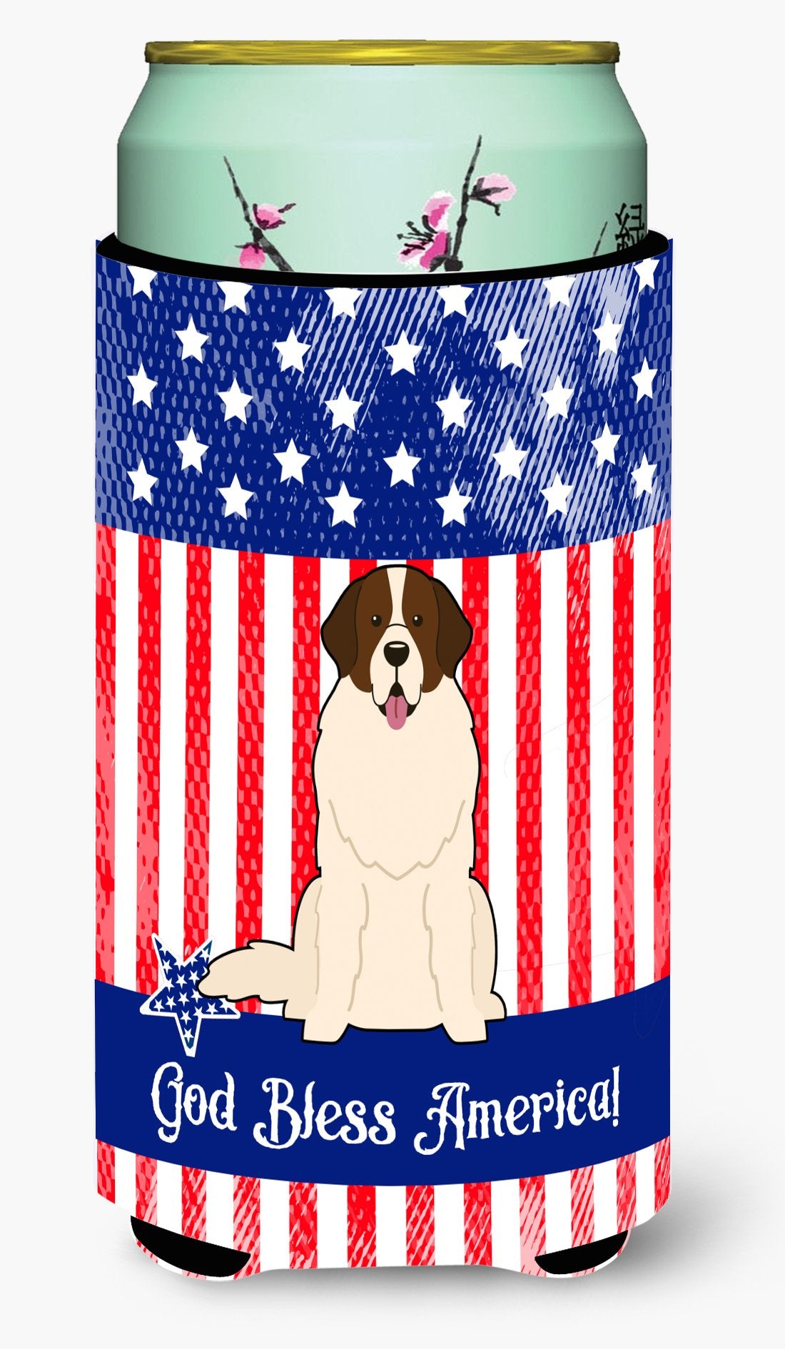 Patriotic USA Moscow Watchdog Tall Boy Beverage Insulator Hugger BB3022TBC by Caroline's Treasures