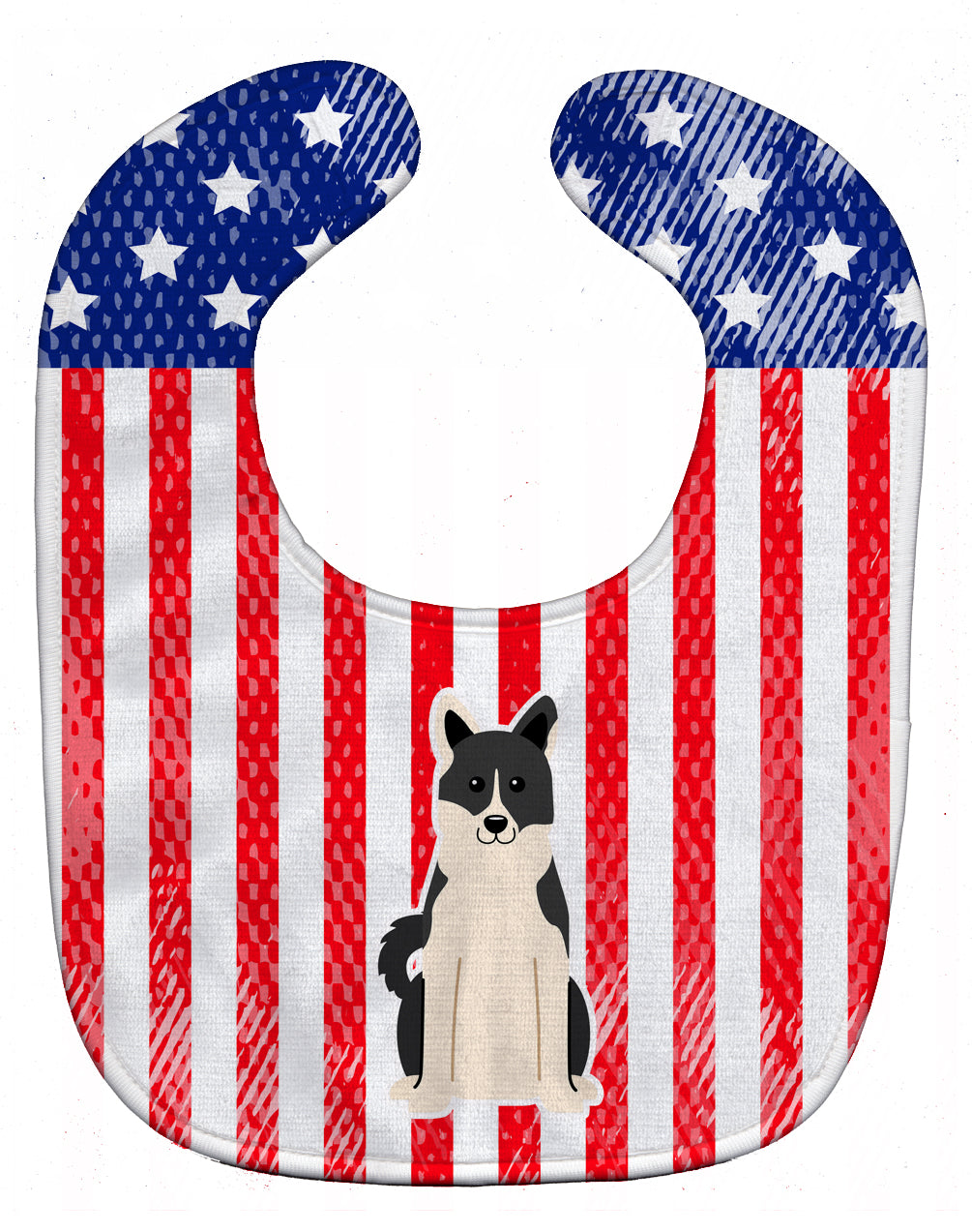 Patriotic USA Russo-European Laika Spitz Baby Bib BB3024BIB - the-store.com