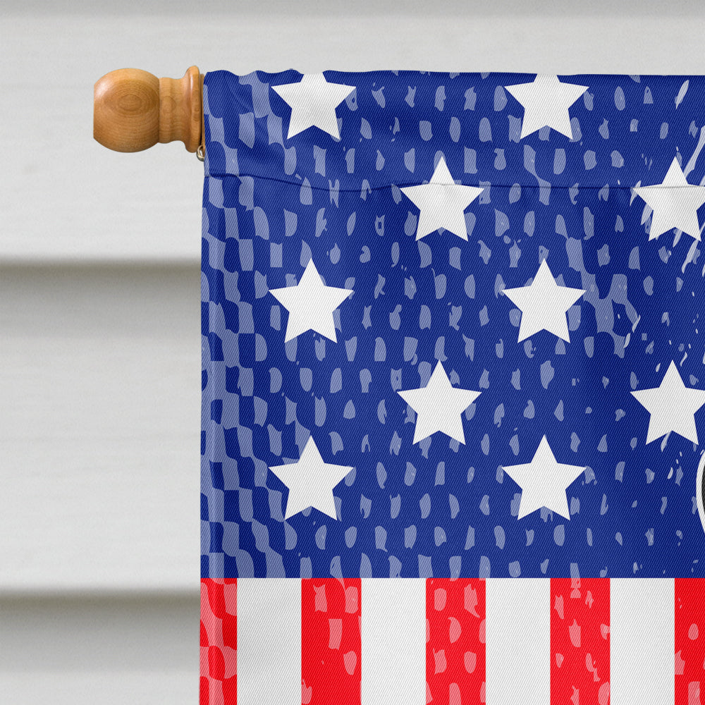 Patriotic USA Standard Schnauzer Salt and Pepper Flag Canvas House Size BB3028CHF  the-store.com.