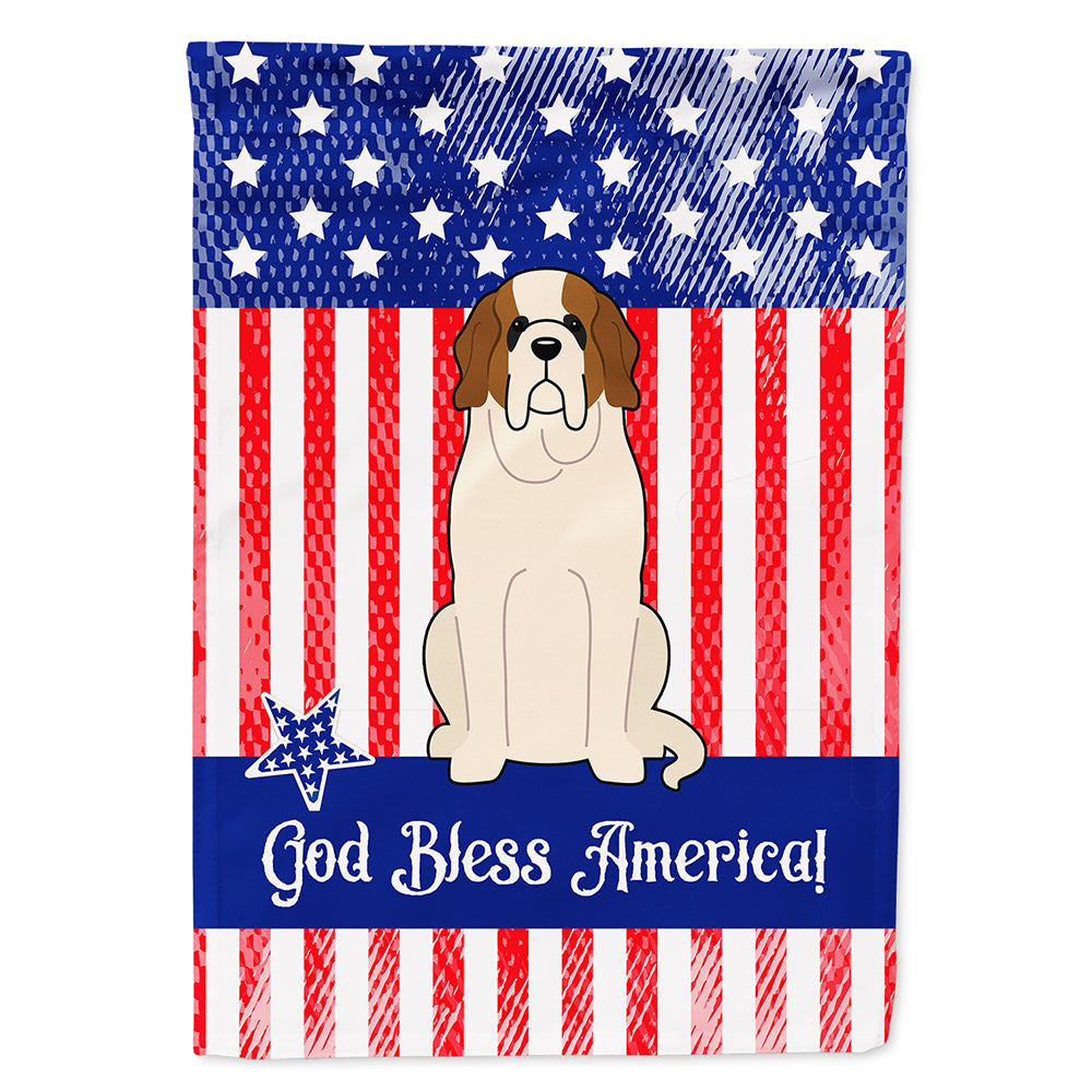 Patriotic USA Saint Bernard Flag Canvas House Size BB3030CHF  the-store.com.