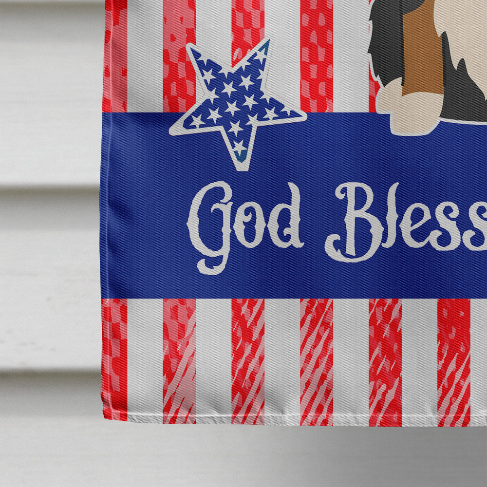 Patriotic USA Bernese Mountain Dog Flag Canvas House Size BB3031CHF  the-store.com.