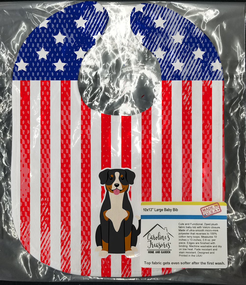 Patriotic USA Entlebucher Baby Bib BB3033BIB - the-store.com